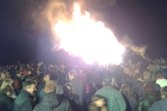 Paasvuur 2015 ongeveer 15 minuten na aansteken