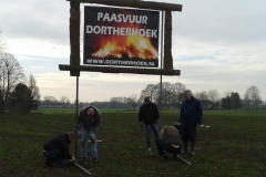 Spandoek opzetten